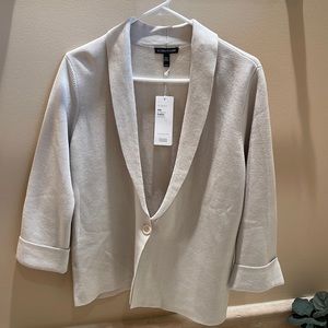 Eileen Fisher Silk & Organic Cotton Interlock Sweater NEW